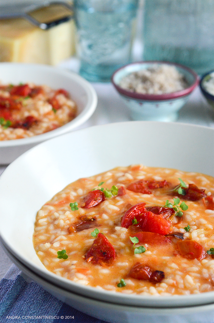 Roasted tomato risotto Andra Constantinescu