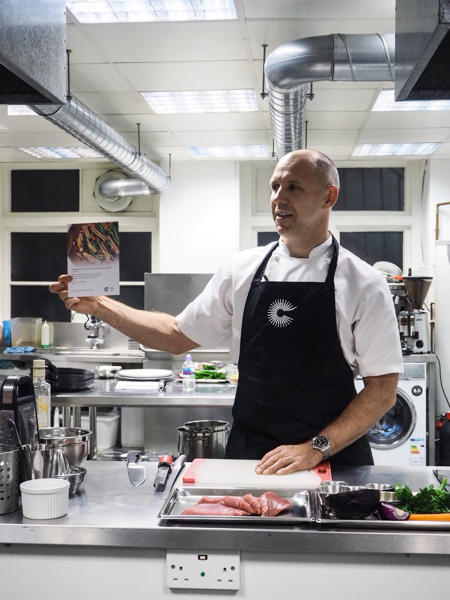 Grilled tuna steak recipe by the great British chef Adam Gray